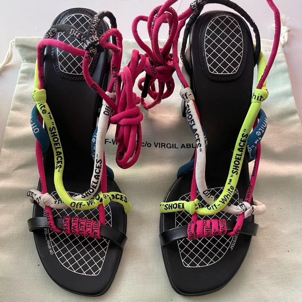 OFF White | Colorful Lace Sandals | 37